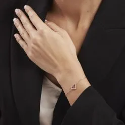 Histoire D'Or Bracelet Plaqué Or Jaune Fae Oxydes De Zirconium -Boucles d'oreilles Bracelet Soldes FQBFJZS009 model0