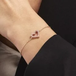 Histoire D'Or Bracelet Plaqué Or Jaune Fae Oxydes De Zirconium -Boucles d'oreilles Bracelet Soldes FQBFJZS009 model1