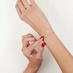 Histoire D'Or Bracelet Ishaae Plaque Or Jaune Oxyde De Zirconium -Boucles d'oreilles Bracelet Soldes FQBFJZW201 view2