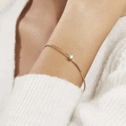 Histoire D'Or Bracelet Jonc Plaqué Or Jaune Nilay Oxyde De Zirconium -Boucles d'oreilles Bracelet Soldes FQBFJZW311 model1