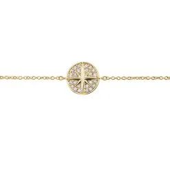 Histoire D'Or Bracelet Maria-carmen Plaqué Or Jaune Oxyde De Zirconium -Boucles d'oreilles Bracelet Soldes FQBFJZW335 view1