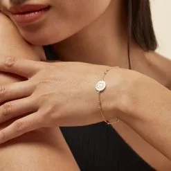 Histoire D'Or Bracelet Artea Plaqué Or Jaune Oxyde De Zirconium -Boucles d'oreilles Bracelet Soldes FQBFJZW355 model1