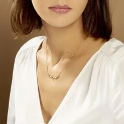 Histoire D'Or Collier Folia Plaqué Or Jaune -Boucles d'oreilles Bracelet Soldes FQCFJW0482 model0