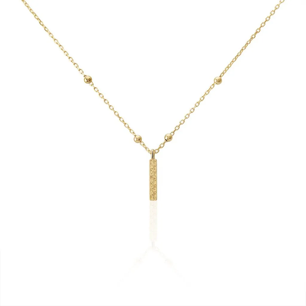 Histoire D'Or Collier Plaqué Or Jaune Lettra 3 Histoire D'Or Collier Plaqué Or Jaune Lettra