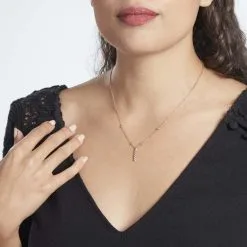 Histoire D'Or Collier Plaqué Or Jaune Lettra 8 Histoire D'Or Collier Plaqué Or Jaune Lettra -Boucles d'oreilles Bracelet Soldes FQCFJW0643 model0