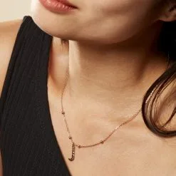 Histoire D'Or Collier Plaqué Or Jaune Lettra -Boucles d'oreilles Bracelet Soldes FQCFJW0646 model0