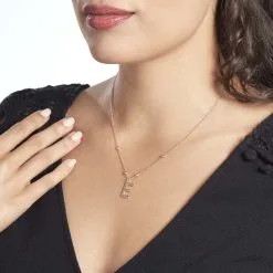 Histoire D'Or Collier Plaqué Or Jaune Lettra -Boucles d'oreilles Bracelet Soldes FQCFJW0657 model0