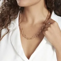 Histoire D'Or Collier Sautoir Plaqué Or Lezou -Boucles d'oreilles Bracelet Soldes FQCFJW0668 model0