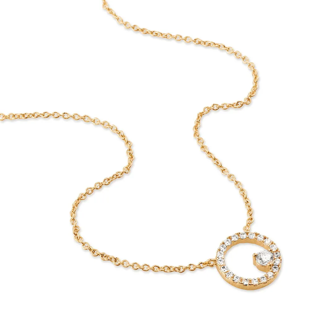 Histoire D'Or Collier Lila Plaque Or Jaune Oxyde De Zirconium 4 Histoire D'Or Collier Lila Plaque Or Jaune Oxyde De Zirconium – Image 2