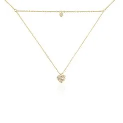 Histoire D'Or Collier Plaqué Or Jaune Dev Oxyde De Zirconium