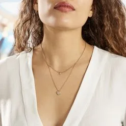 Histoire D'Or Collier Plaqué Or Jaune Dev Oxyde De Zirconium -Boucles d'oreilles Bracelet Soldes FQCFJZW515 model0