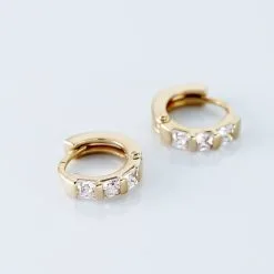 Histoire D'Or Collier Sautoir Plaqué Or Jaune Kristia Oxydes De Zirconium -Boucles d'oreilles Bracelet Soldes FQCFJZW564 view2