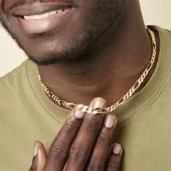 Histoire D'Or Chaîne Maille Alternee 1/3 Plaqué Or Jaune -Boucles d'oreilles Bracelet Soldes FQCHJW0027 model1