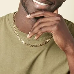 Histoire D'Or Chaîne Maille Alternee 1/3 Plaqué Or Jaune -Boucles d'oreilles Bracelet Soldes FQCHJW0027 model2