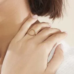 Histoire D'Or Bague Abigael Plaqué Or Jaune -Boucles d'oreilles Bracelet Soldes FQDFJW0381 model1