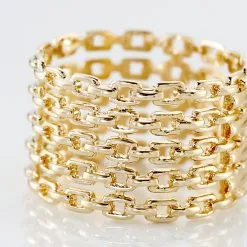 Histoire D'Or Bague Plaqué Or Jaune Atila -Boucles d'oreilles Bracelet Soldes FQDFJW0400 view3