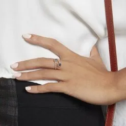 Histoire D'Or Bague Ilvaae Plaqué Or Pierre Bleue -Boucles d'oreilles Bracelet Soldes FQDFJXB145 model0