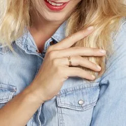 Histoire D'Or Bague Ana-lou Plaque Or Jaune Oxyde De Zirconium -Boucles d'oreilles Bracelet Soldes FQDFJZW199 model1