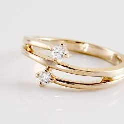 Histoire D'Or Bague Ana-lou Plaque Or Jaune Oxyde De Zirconium -Boucles d'oreilles Bracelet Soldes FQDFJZW199 view3