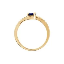 Histoire D'Or Bague Tyana Plaqué Or Jaune Pierre De Synthese Et Oxyde De Zirconium -Boucles d'oreilles Bracelet Soldes FQDFJZW476 view2