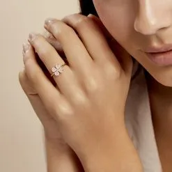 Histoire D'Or Bague Sendai Plaqué Or Jaune Oxyde De Zirconium -Boucles d'oreilles Bracelet Soldes FQDFJZW482 model1