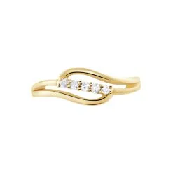 Histoire D'Or Bague Plaqué Or Jaune Ciera Oxydes De Zirconium -Boucles d'oreilles Bracelet Soldes FQDFJZW583 view1