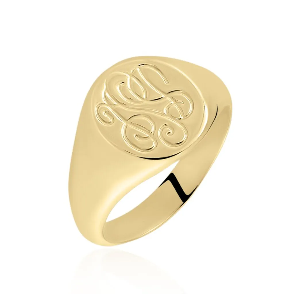 Histoire D'Or Chevalière Plaqué Or Andrianna 3 Histoire D'Or Chevalière Plaqué Or Andrianna