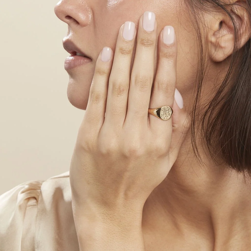 Histoire D'Or Chevalière Plaqué Or Andrianna 7 Histoire D'Or Chevalière Plaqué Or Andrianna – Image 5