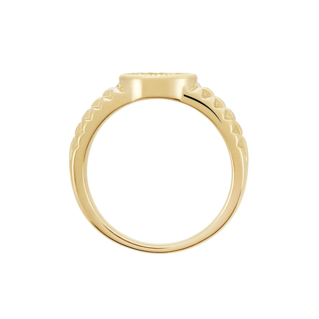 Histoire D'Or Chevalière Plaqué Or Jaune Haakon Onyx 5 Histoire D'Or Chevalière Plaqué Or Jaune Haakon Onyx – Image 3