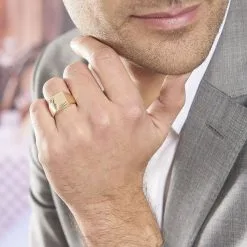 Histoire D'Or Chevalière Lionel Plaqué Or Jaune -Boucles d'oreilles Bracelet Soldes FQHHJW0128 model0