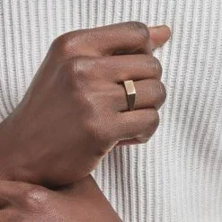 Histoire D'Or Chevalière Plaqué Or Jaune Alfonso -Boucles d'oreilles Bracelet Soldes FQHHJW0149 model1