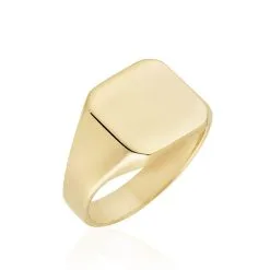 Histoire D'Or Chevalière Plaqué Or Jaune Alannis