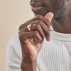 Histoire D'Or Chevalière Plaqué Or Jaune Aureliano -Boucles d'oreilles Bracelet Soldes FQHHJW0153 model0