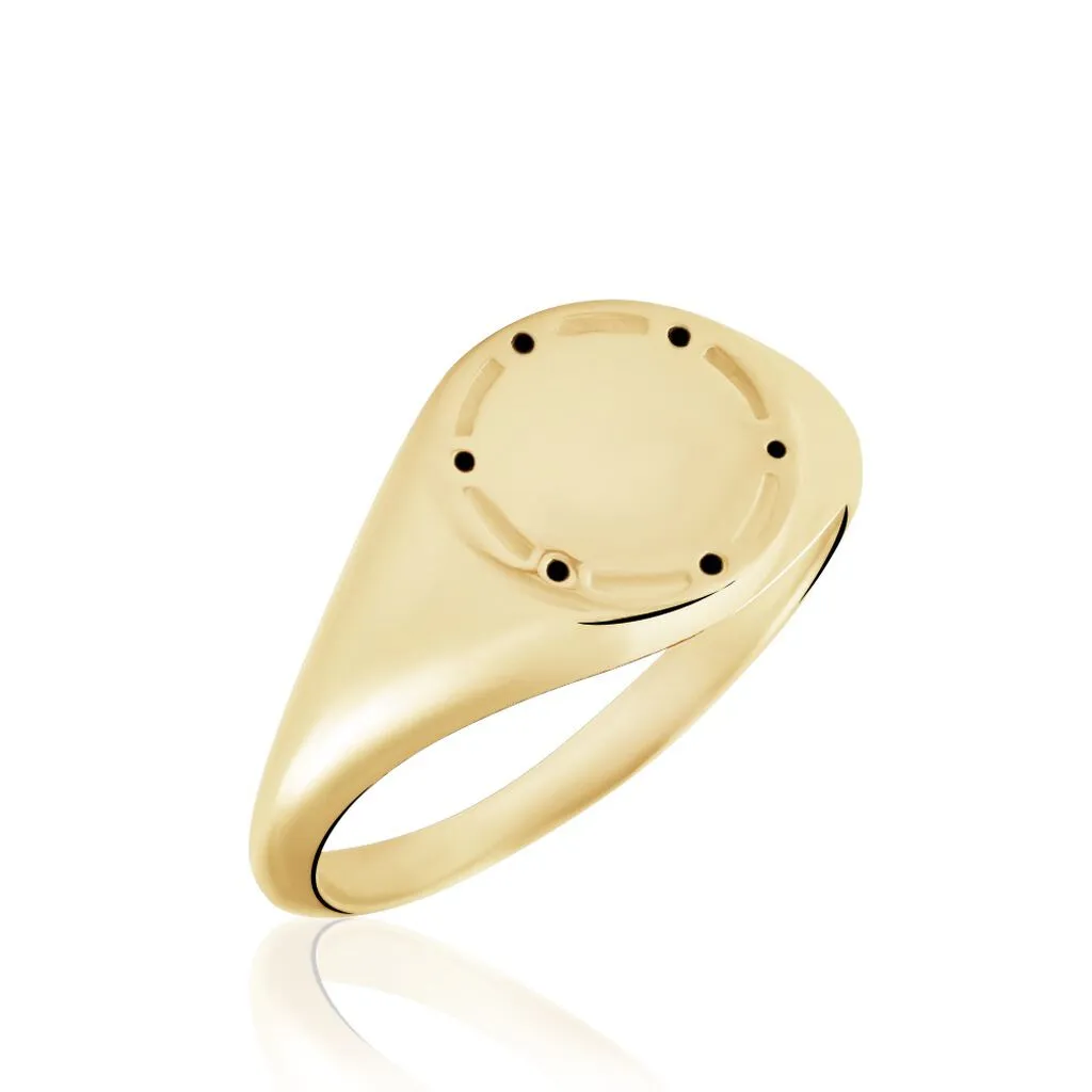 Histoire D'Or Chevalière Plaqué Or Jaune Hadrian 3 Histoire D'Or Chevalière Plaqué Or Jaune Hadrian