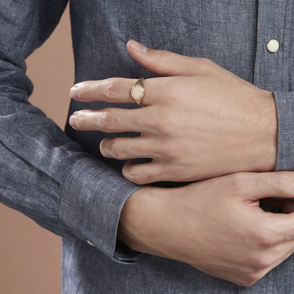 Histoire D'Or Chevalière Plaqué Or Jaune Hadrian 7 Histoire D'Or Chevalière Plaqué Or Jaune Hadrian – Image 5