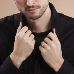 Histoire D'Or Chevalière Tommi Plaqué Or Jaune -Boucles d'oreilles Bracelet Soldes FQHHJW0158 model0