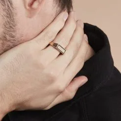 Histoire D'Or Chevalière Tommi Plaqué Or Jaune -Boucles d'oreilles Bracelet Soldes FQHHJW0158 model1