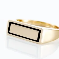 Histoire D'Or Chevalière Tommi Plaqué Or Jaune -Boucles d'oreilles Bracelet Soldes FQHHJW0158 view3