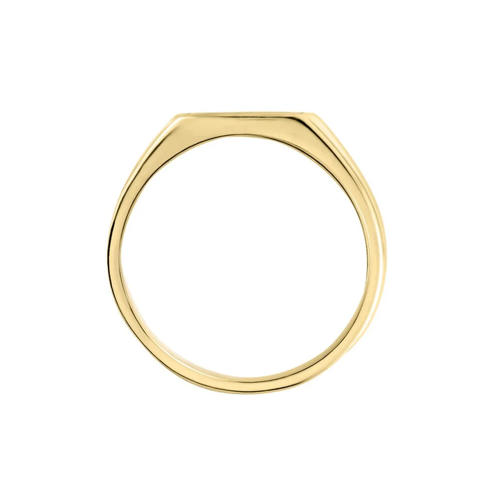 Histoire D'Or Chevalière Plaqué Or Jaune Bennie Email Noir 5 Histoire D'Or Chevalière Plaqué Or Jaune Bennie Email Noir – Image 3