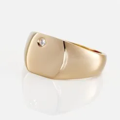 Histoire D'Or Chevalière Hide Plaqué Or Oxyde De Zirconium -Boucles d'oreilles Bracelet Soldes FQHHJZW102 view3