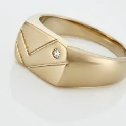 Histoire D'Or Chevalière Plaqué Or Jaune Gyorgy Oxyde De Zirconium 11 Histoire D'Or Chevalière Plaqué Or Jaune Gyorgy Oxyde De Zirconium -Boucles d'oreilles Bracelet Soldes FQHHJZW114 view3