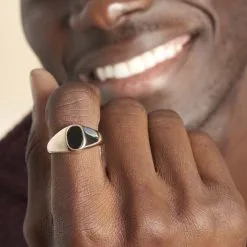 Histoire D'Or Chevalière Kauai Plaqué Or Jaune Pierre De Synthese -Boucles d'oreilles Bracelet Soldes FQHMJNN102 model1