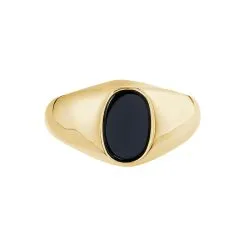 Histoire D'Or Chevalière Kauai Plaqué Or Jaune Pierre De Synthese -Boucles d'oreilles Bracelet Soldes FQHMJNN102 view1