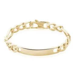 Histoire D'Or Bracelet Identité Bixente Plaqué Or Jaune
