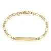 Histoire D'Or Bracelet Identité Plaqué Or Jaune Bixente