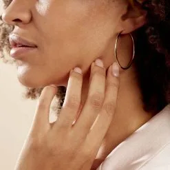 Histoire D'Or Créoles Ada Lisse Plaqué Or Jaune 12 Histoire D'Or Créoles Ada Lisse Plaqué Or Jaune -Boucles d'oreilles Bracelet Soldes FQOFJW0200 model0