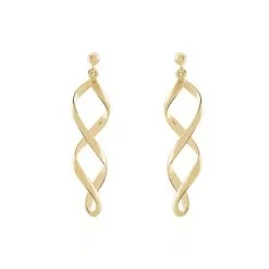 Histoire D'Or Boucles D'oreilles Pendantes Indi Plaqué Or Jaune