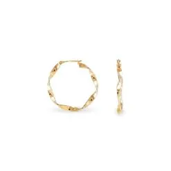 Histoire D'Or Créoles Lenna Torsadée Plaqué Or Jaune 10 Histoire D'Or Créoles Lenna Torsadée Plaqué Or Jaune -Boucles d'oreilles Bracelet Soldes FQOFJW0275 view2