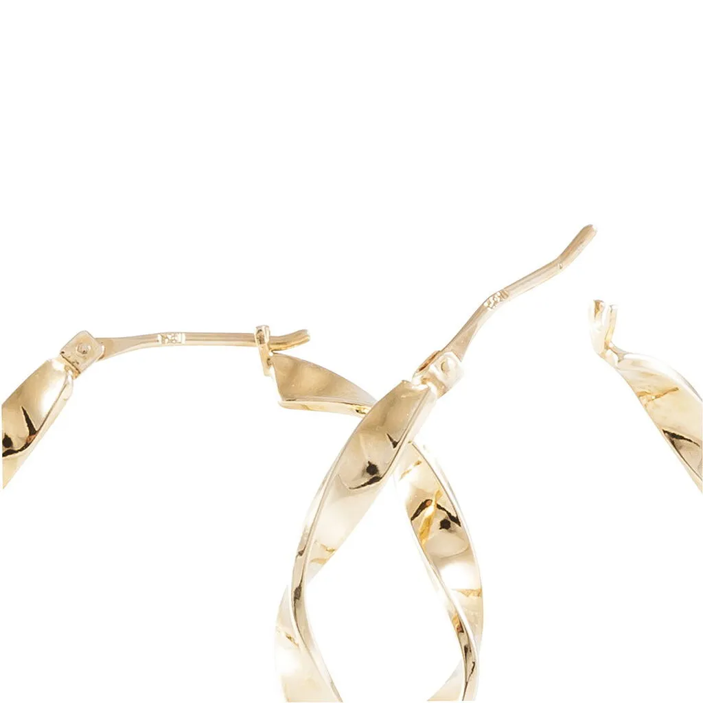 Histoire D'Or Créoles Lenna Torsadée Plaqué Or Jaune 6 Histoire D'Or Créoles Lenna Torsadée Plaqué Or Jaune – Image 4