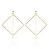 Histoire D'Or Boucles D'oreilles Pendantes Idoia Plaqué Or Jaune -Boucles d'oreilles Bracelet Soldes FQOFJW0492 master